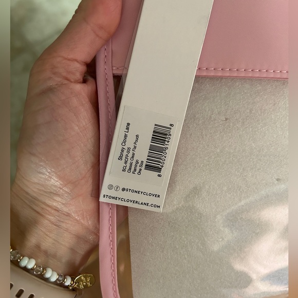 NWT Stoney Clover Lane flat pouch, pink - Picture 2 of 3